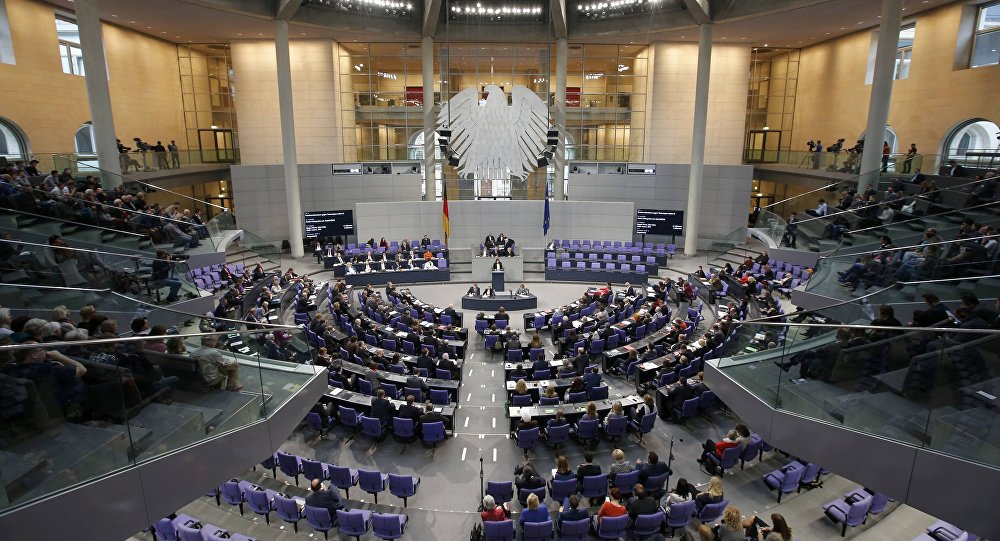 Quốc hội Liên bang ở Berlin là sân khấu chính trị.