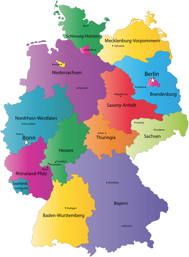 16 bang và thành phố của CHLB Đức